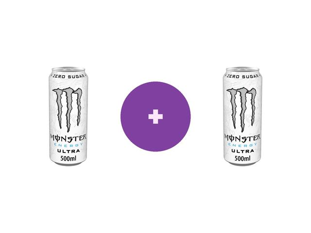 Bautura Energizanta Fara Zahar Monster Ultra White 0.5L, Al 2-lea -50%