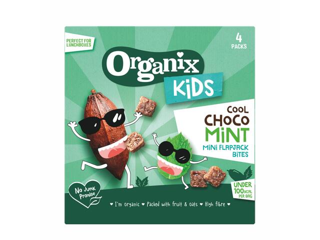Choco Mint - Cubulete Ecologice (Bio) Moi Din Ovaz Integral Cu Cacao Si Menta 4X23G, 3 Ani+, Organix Kids
