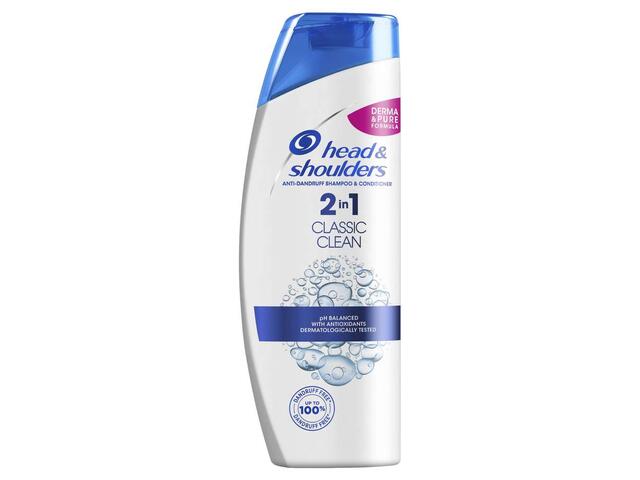 Head and Shoulders Classic Clean 2in1 sampon anti-matreata pentru par normal 400 ml