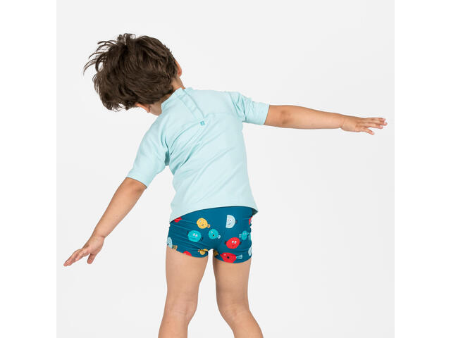 Boxeri de baie înot Titou Plouf Bleumarin Bebeluși/Copii