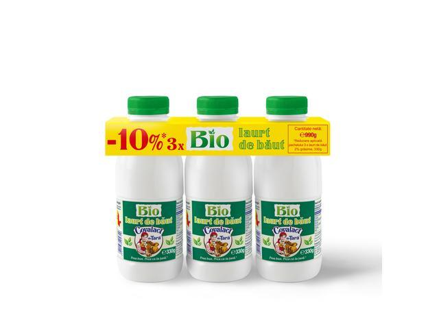 Covalact Bio iaurt de baut ecologic 2% grasime 3 x 300 g -10% reducere