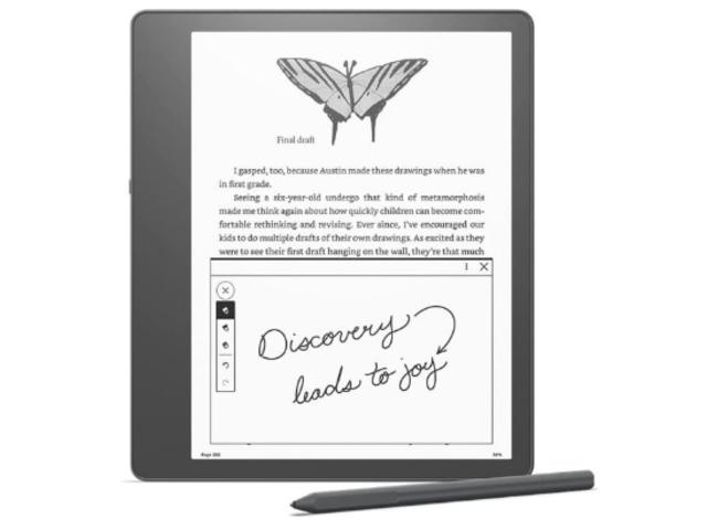 Tableta ePaper Amazon Kindle Scribe, ecran 10.3", 300 ppi, Premium Pen inclus, 32GB, Wi-Fi (Negru)