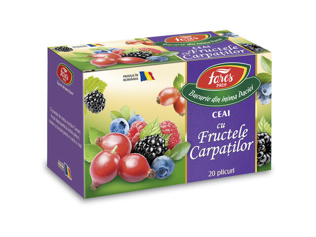 Ceai Fructele Carpatilor Fares Aromfruct 40G