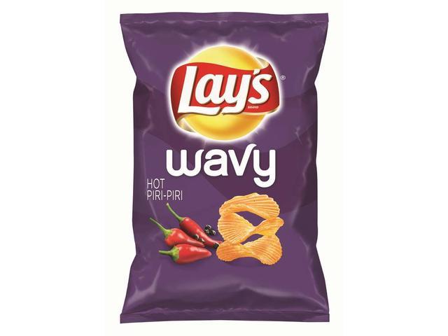 Lays Wavy Piri Piri chipsuri ondulate din cartofi cu gust picant 130 g