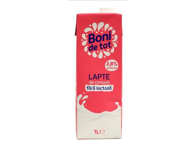 Boni De Tot Lapte Fara Lactoza 1L