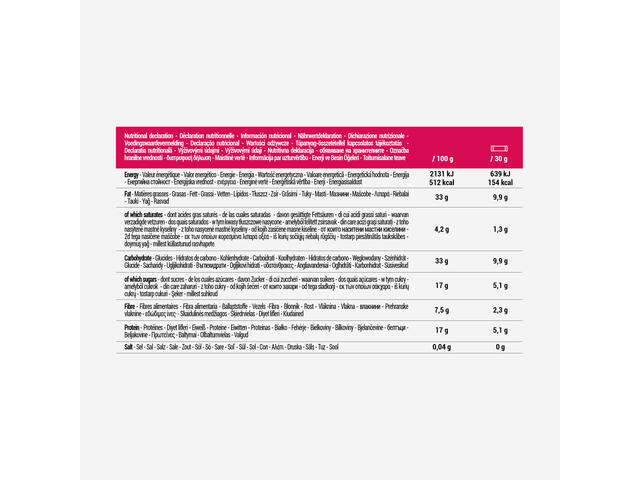 Baton cu alune, migdale, zmeură și mure x4