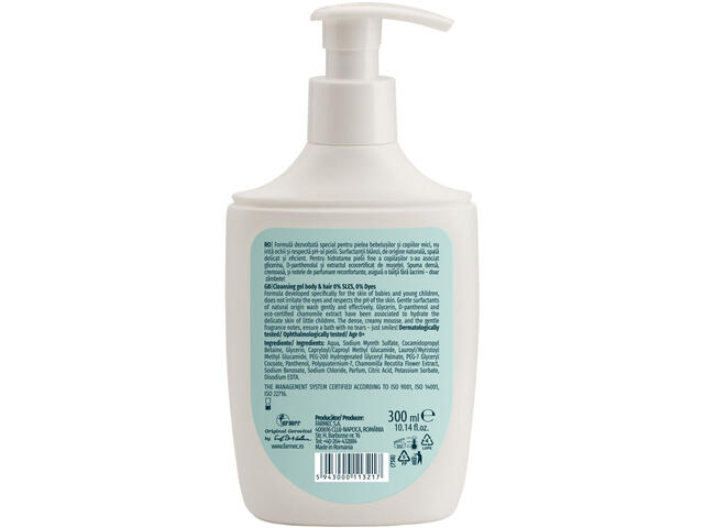 Gel pentru corp si par Gerovital Kids Sensitive, 300ml