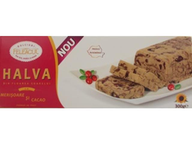 Halva Din Floarea-Soarelui Cu Merisoare & Cacao Feleacu 300 G