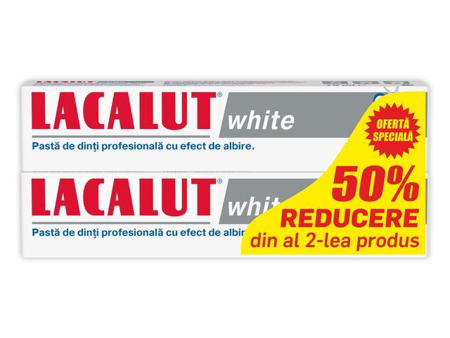 Lacalut White*75 Ml 1+1-50%