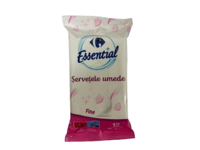 Servetele Umede 15 bucati Fine Carrefour Essential