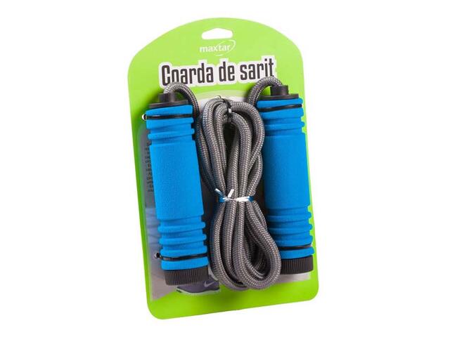 Coarda de sarit simpla Maxtar, nylon/PP/spuma, 2.75 m, Gri