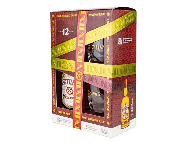 Chivas Regal 12Yo 0.7L + 2 Pahare