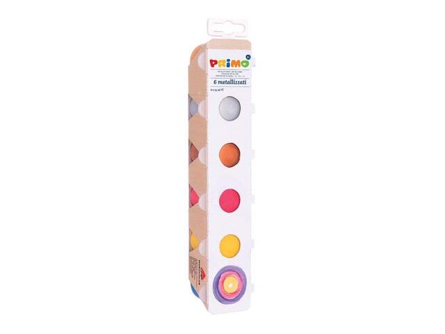 Tempera metalizata Morocolor, 25 ml, 6 culori/set