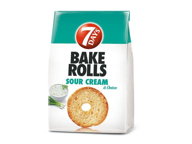 7Days Bake Rolls cu aroma de smantana si ceapa 80g