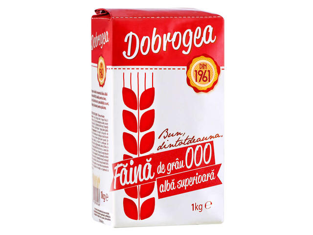 Dobrogea faina de grau tip 000 alba superioara 1 kg