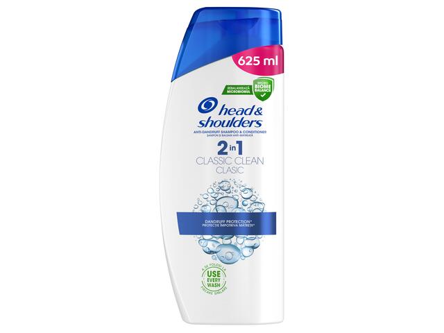 Sampon anti-matreata pentru par normal, Head & Shoulders Classic Clean 2in1, 625 ML