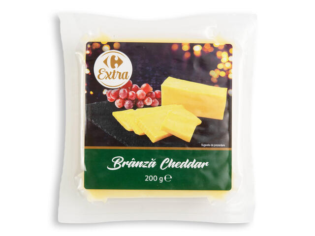 Branza Cheddar 200 G Carrefour Extra