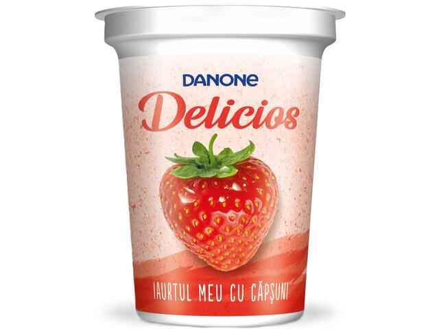 Iaurt Delicios capsuni 400g Danone