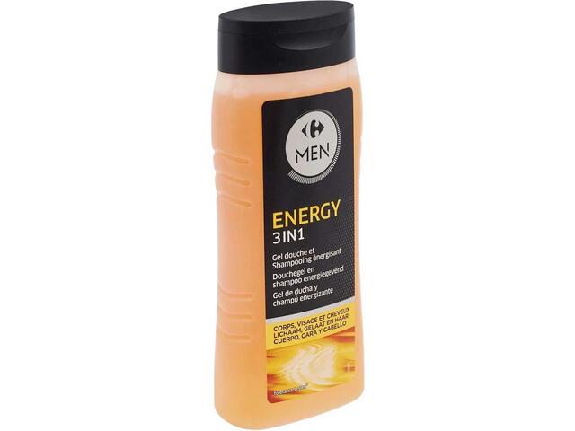 Carrefour Energy 3In1 Gel De Dus Pentru Barbati, 300Ml