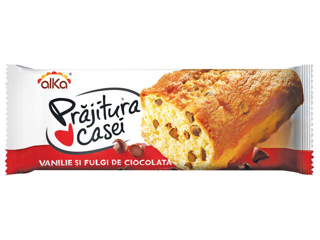 Alka Prajitura casei cu vanilie si fulgi de ciocolata 350G