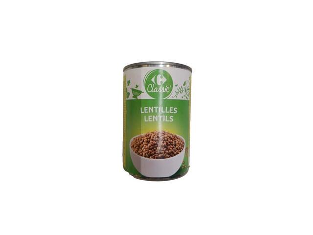 Boabe de linte 400 g Carrefour