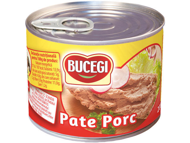 Bucegi pate cu ficat de porc 200 g