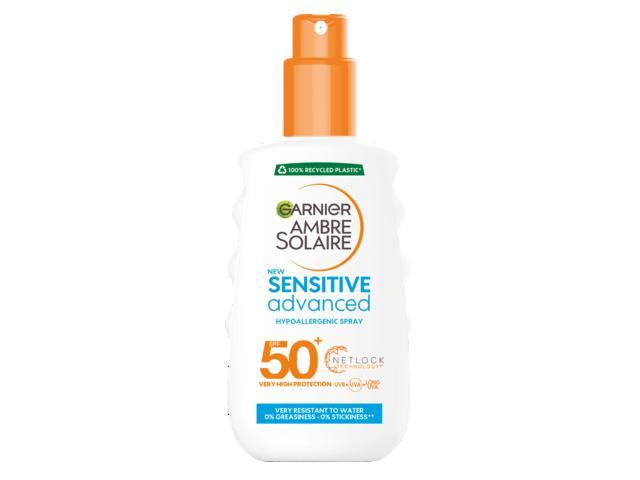 G Ambre Solaire Sensitive Advance Spray Pentru Piele Sensibilă Spf 50+ 200 Ml