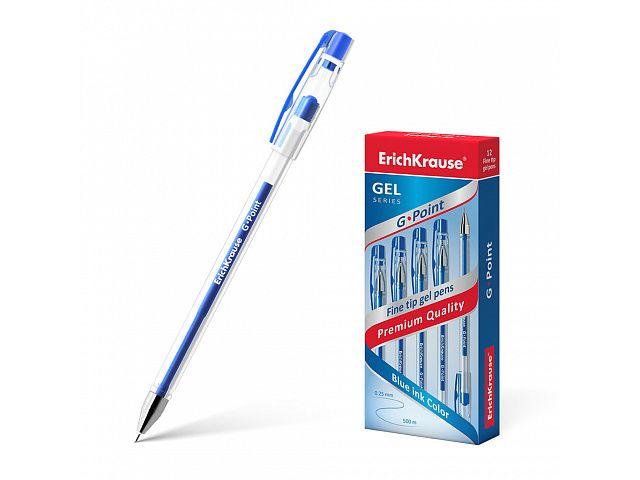 Pix cu gel ErichKrause, G-Point, 0.5mm, albastru