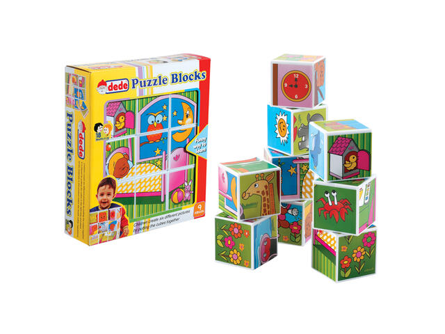 Puzzle Dede din 9 cuburi