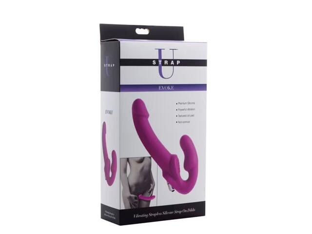 Strap-on U Strap Strapless Vibrating Silicone Evoke