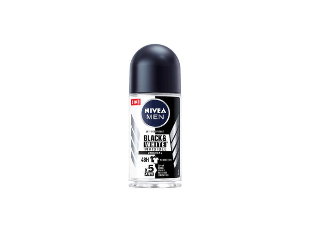 Deodorant Roll-On Nivea Men Black & White Invisible Power, 50ML