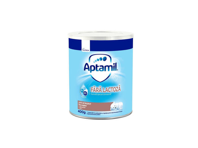 Aptamil Pronutra fara lactoza, formula de lapte speciala, +0 luni, 400 g, Nutricia