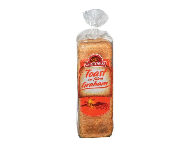 Gustopan Toast cu faina graham 600 g