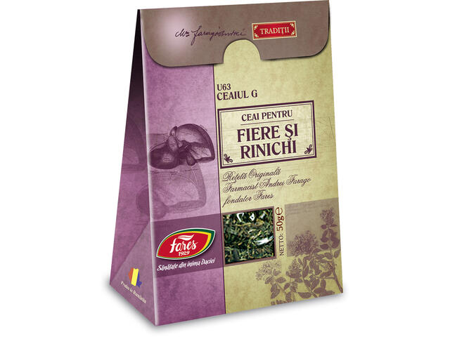 Ceaiul G—Ceai Pentru Fiere Si Rinichi, Punga A 50 Gr