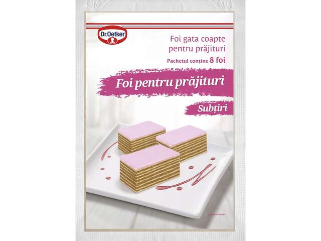 Dr.Oetker Foi subtiri pentru prajituri 430g