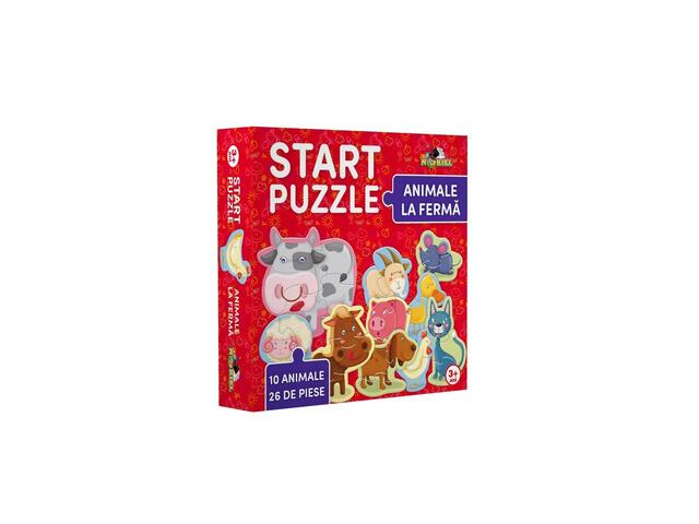 Puzzle start - animale la ferma Noriel, 26 piese, 19x5x19cm