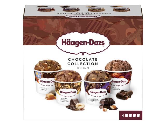 Inghetata Haagen Dazs Mix Colectia De Ciocolata 4X95 Ml