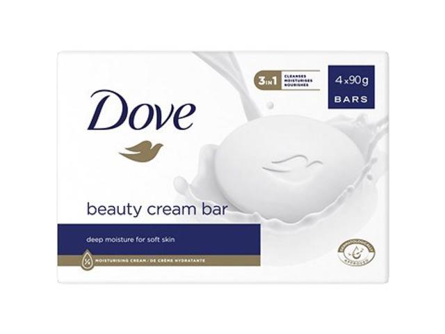Sapun crema Dove Beauty Cream Bar, 4x90g