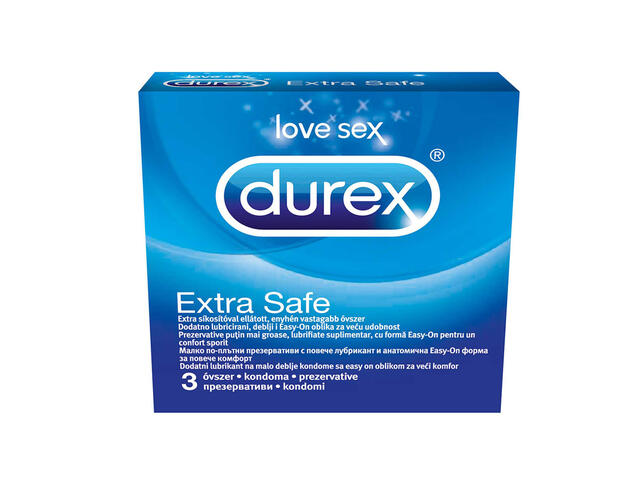 Prezervative Durex Extra Safe 3 bucati