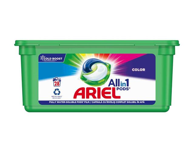 Ariel All in One Pods Detergent capsule color 28buc