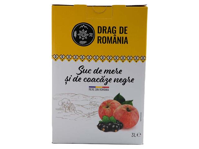 Suc de Mere si coacaze negre Drag de Romania 3L