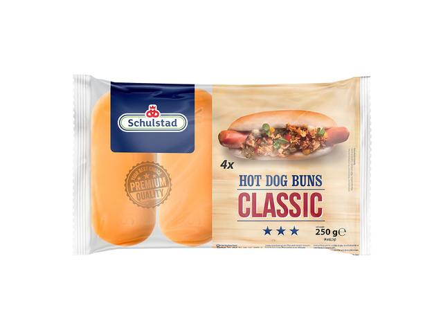 Chifla Schulstad pentru hot dog, 4 x 62.5 g