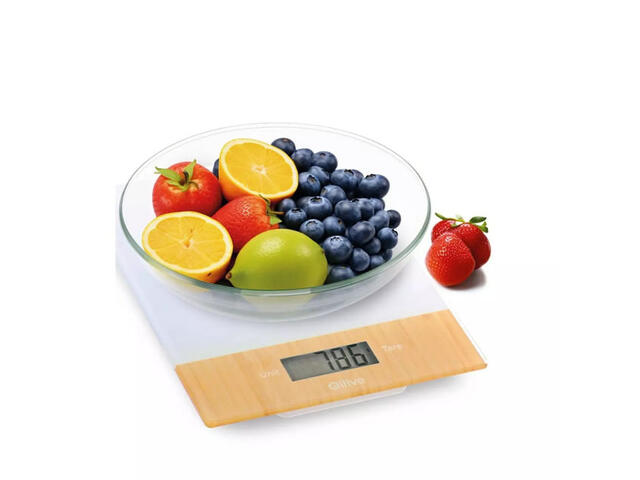 Cantar de bucatarie Qilive Q.5211, capacitate maxima 5 kg, ecran LCD, alb