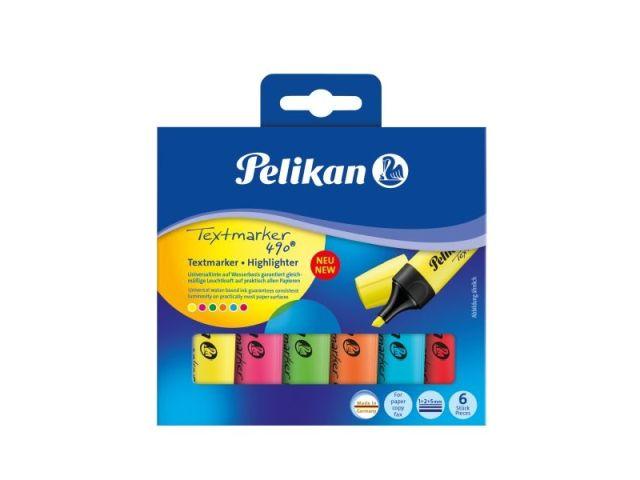 Textmarker Pelikan 490, set 6 bucati