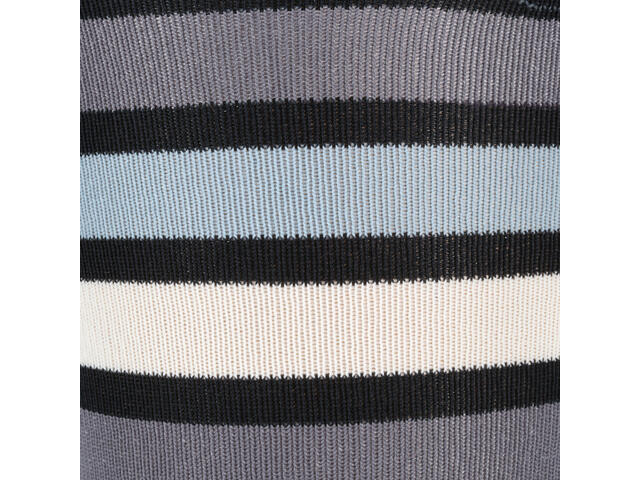 Şosete Echitaţie 100 Negru cu dungi albe și gri Adulți