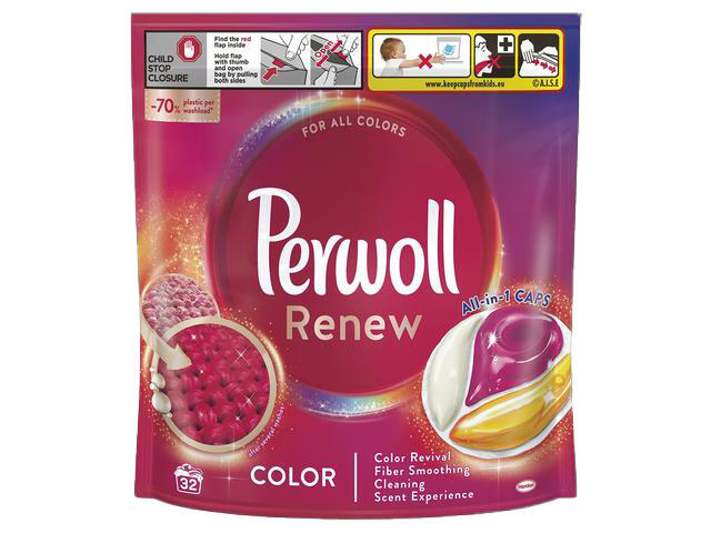Detergent Capsule Perwoll Renew Color 32 Spalari