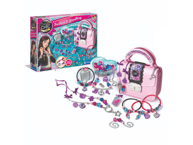 Set de creat bijuterii, Clementoni, Crazy Chic, Fashion and Jewellery