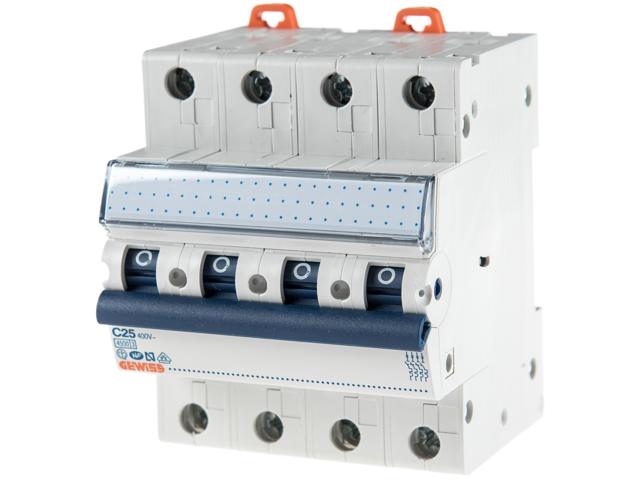 Intrerupator automat Gewiss GW92190, 4P, 25A