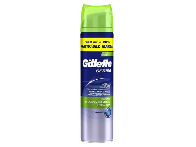 Gillette Series Sensitive gel de ras 240 ml