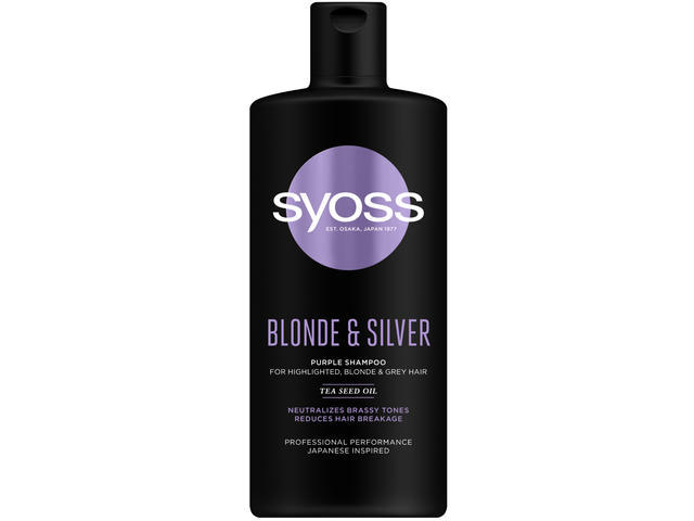 Sampon Par Blond, Argintiu Sau Cu Suvite, Syoss Blonde & Silver 440Ml